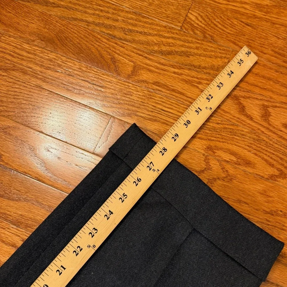 Vintage Paul Stuart Dress Pants Fits Mens 30x28 Gray Wool Pleated Cuffed USA